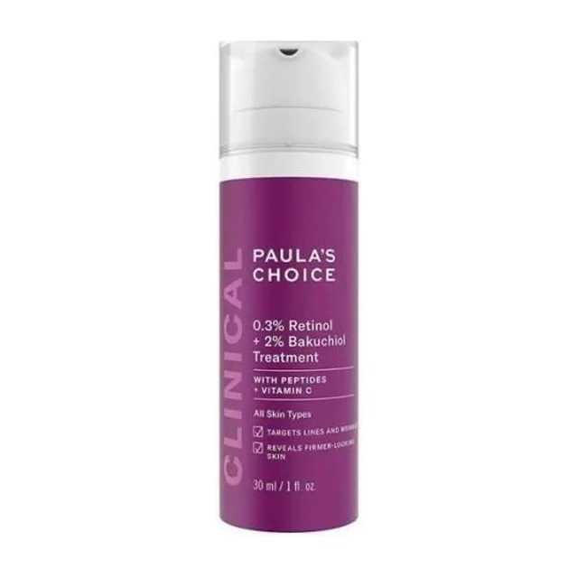 Paulas Choice - Clinical 0.3% Retinol +2% Bakuchiol Treatment Антивозрастная сыворотка для лица 30 мл Paula's Choice купить
