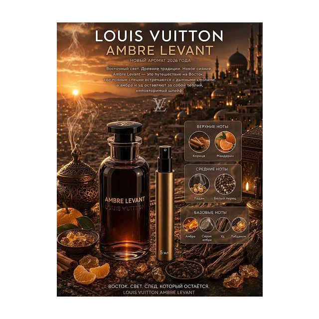 Louis Vuitton Ambre Levant Парфюмерная вода 5 мл Отливант купить