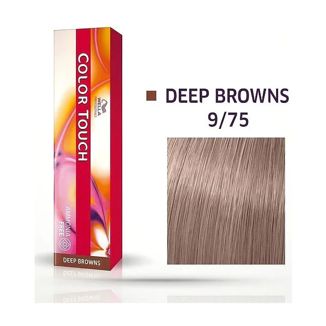 9/75 COLOR TOUCH Крем-краска Очень светлый блонд коричневый махагоновый 60 мл NEW купить