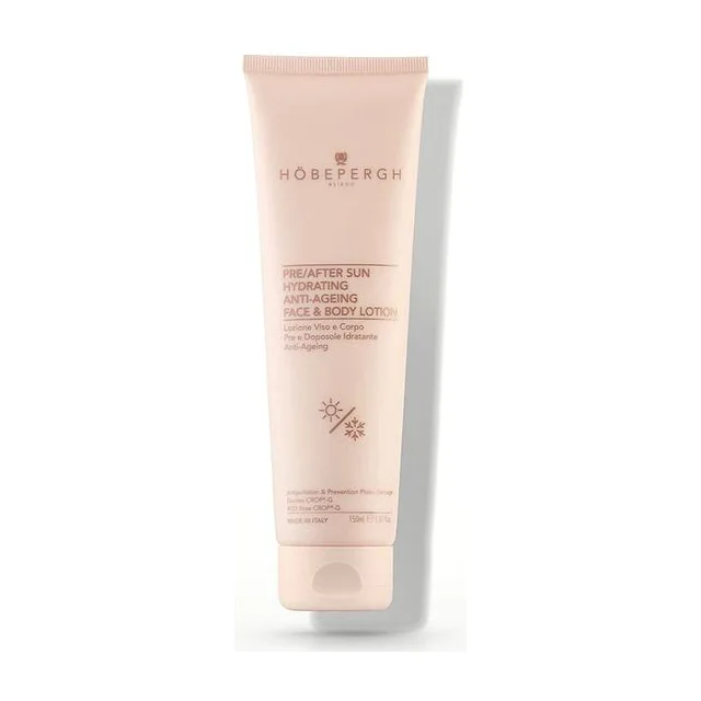 HOBE PERGH Pre/After Sun Hydrating Anti-Ageing Face & Body Lotion 150 мл - увлажняющий антивозрастной лосьон для лица и тела до и после загара HOBE PERGH купить