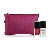 Collistar - Набор: Puro Smalto Nail Polish N111 Red Milan Лак для ногтей красный 10 мл + База 3в1 -Укрепитель-Фиксатор 10 мл + косметичка фото 3