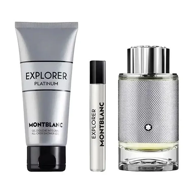 Mont Blanc Explorer Platinum Набор парфюмерная вода 100 мл + 7.5 мл + гель для душа 100 мл Montblanc купить