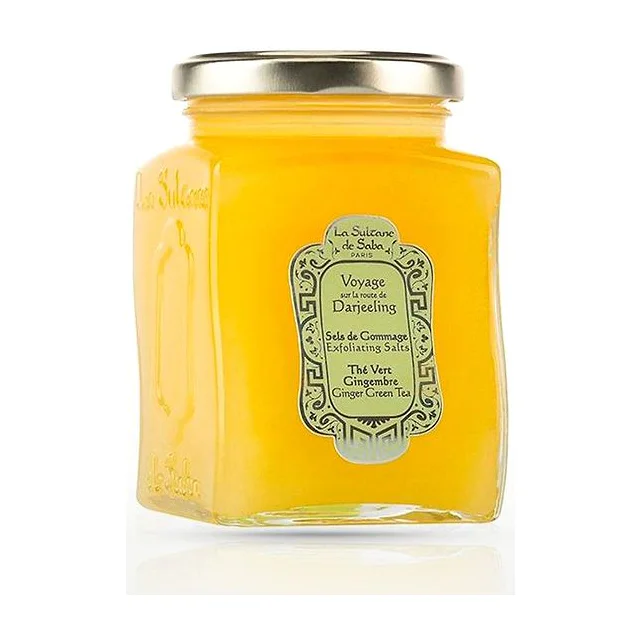 La Sultane de Saba Exfoliating salts Ginger Green tea - Скраб-гоммаж, соль для пилинга Зеленый чай, Имбирь 300 г La Sultane de купить