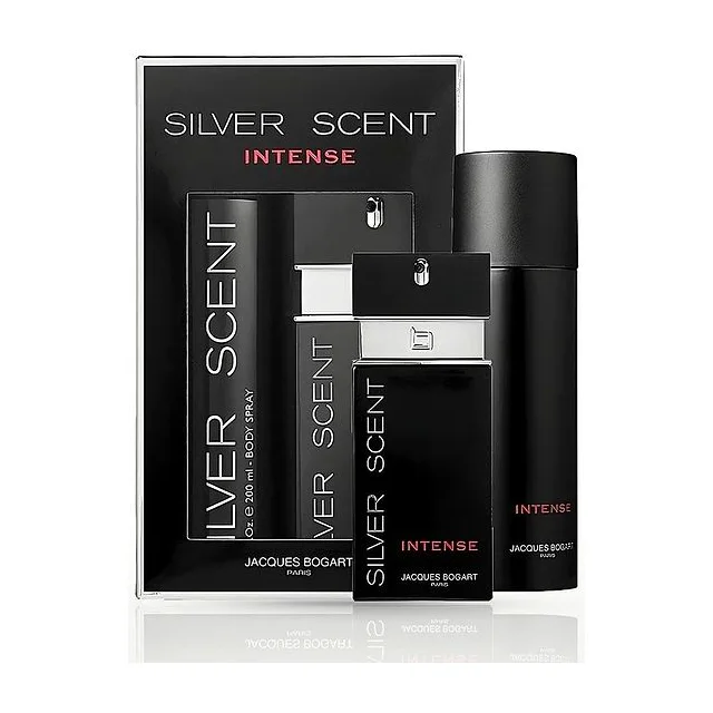 JACQUES BOGART PARIS Coffret Silver Scent Intense 100 мл + Body Spray 200 мл - Набор туалетная вода + парфюмерный дезодорант Jacques Bogart купить