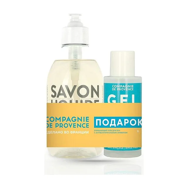 COMPAGNIE DE PROVENCE Набор: Mediterranee жидкое мыло для тела и рук 300 мл + санитайзер 100 мл COMPAGNIE DE PROVENCE купить