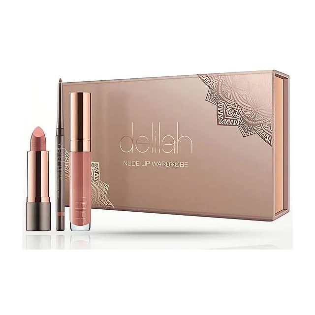 DELILAH Nude Lip Wardrobe Collection Kit - набор для макияжа губ Delilah купить