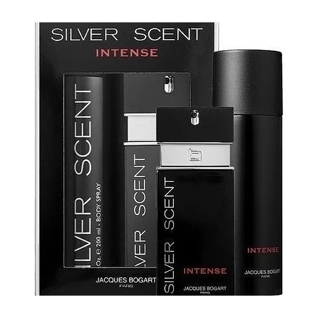 JACQUES BOGART PARIS Coffret Silver Scent Intense Набор туалетная вода 100 мл + парфюмерный дезодорант-спрей 200 мл Jacques Bogart купить