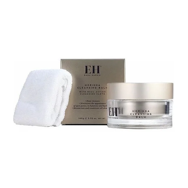 EMMA HARDIE Moringa Cleansing Balm with cloth 100 мл - очищающий бальзам для лица и салфетка EMMA HARDIE Moringa купить