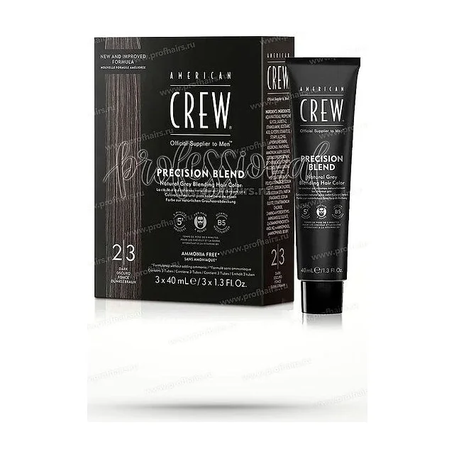 American Crew Камуфляж для седых волос 2/3 Темный натуральный 3*40 мл купить