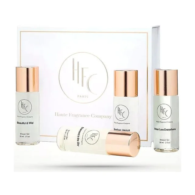HFC Женские гели для душа 4*30 мл набор для путешествий HAUTE FRAGRANCE COMPANY купить