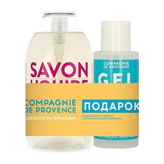 COMPAGNIE DE PROVENCE Набор: Rose Sauvage жидкое мыло для тела и рук 300 мл + санитайзер 100 мл COMPAGNIE DE PROVENCE купить