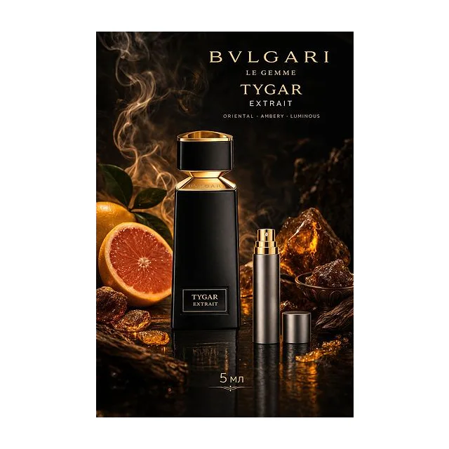 BVLGARI TYGAR EXTRAIT PARFUM Парфюмерная вода 5 мл Отливант купить