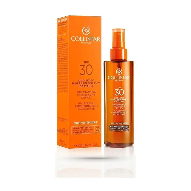 Collistar - Supertanning Moisturizing Dry Oil SPF 30 200 мл Увлажняющее сухое масло-спрей для загара лица и тела 200 мл Collistar Supertanning Moisturizing купить