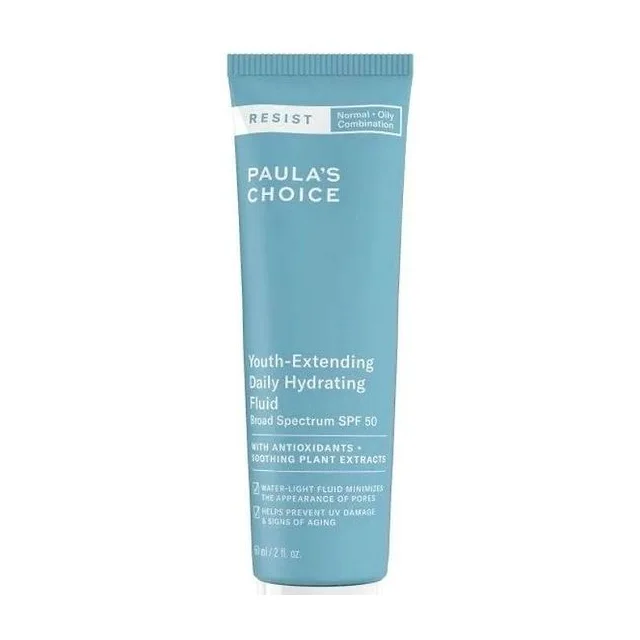 Paulas Choice - Resist Youth-Extending Daily Hydrating Fluid SPF50 Увлажняющий солнцезащитный флюид 15 мл купить