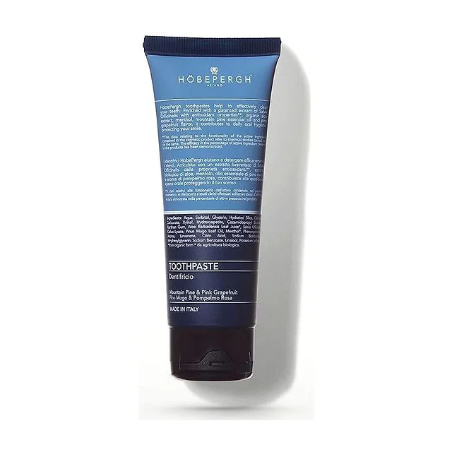 HOBE PERGH Mountain Pine and Pink Grapefruit Toothpaste 75 мл - зубная паста горная сосна и розовый грейпфрут HOBE PERGH купить