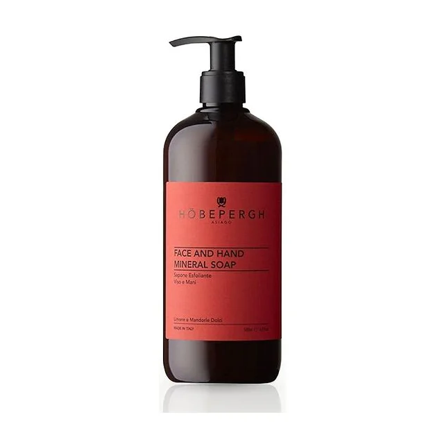 HOBE PERGH Face and Hand Mineral Soap 500 мл - минеральное жидкое мыло-скраб для лица и рук HOBE PERGH купить