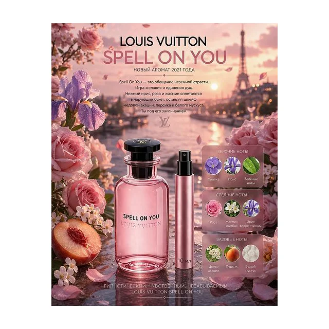 Louis Vuitton SPELL ON YOU Парфюмерная вода для женщин 10 мл Отливант купить