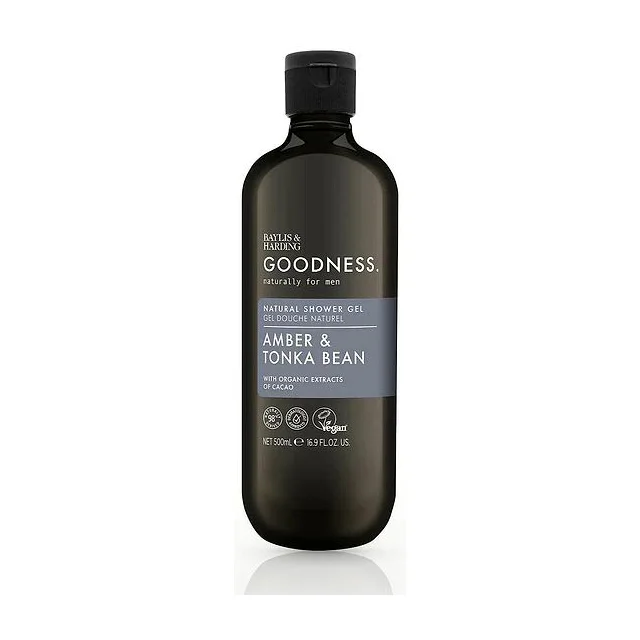 Baylis & Harding - Goodness Men Amber & Tonka Bean Shower Gel Гель для душа 500 мл Baylis Harding Goodness купить