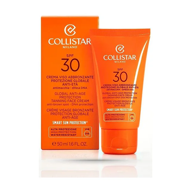 Collistar - Global Anti-Age Protection Tanning Face Cream SPF30 Солнцезащитный крем против пигментных пятен 50 мл Collistar Global Anti-Age купить