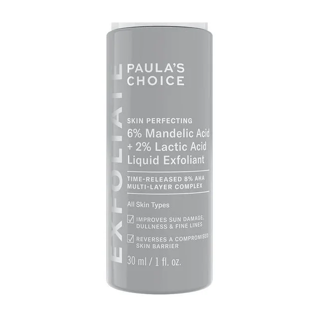 Paulas Choice - Skin Perfecting 6% Mandelic Acid + 2% Lactic Acid Liquid Exfoliant Кислотный отшелушивающий эксфолиант для лица 30 мл Paula’s Choice купить