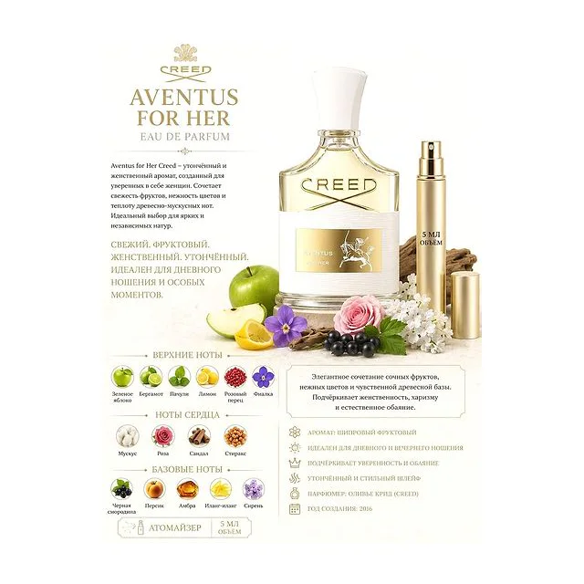 Creed Aventus for Her Парфюмированная вода для женщин 5 мл Отливант купить