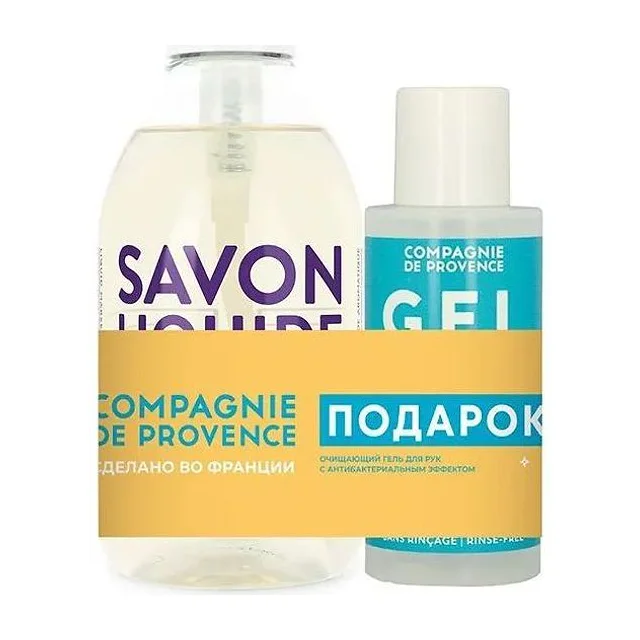 COMPAGNIE DE PROVENCE Набор: Pamplemousse Rose жидкое мыло для тела и рук 300 мл + санитайзер 100 мл COMPAGNIE DE PROVENCE купить