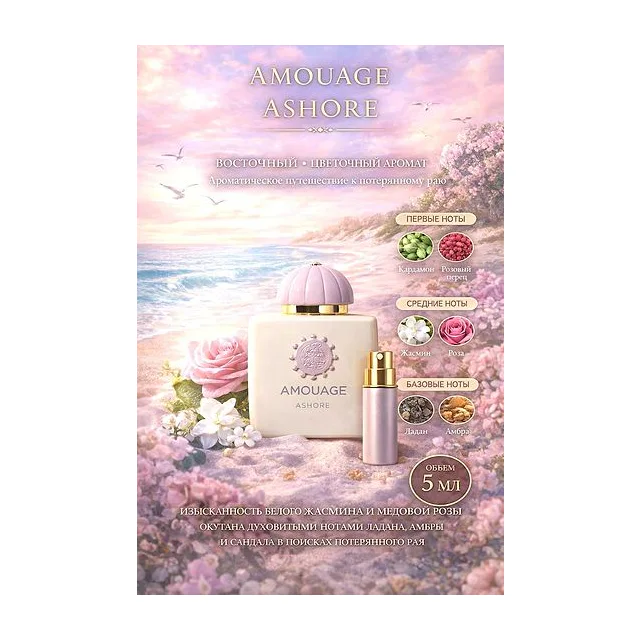Amouage ASHORE Парфюмерная вода унисекс 5 мл Отливант купить