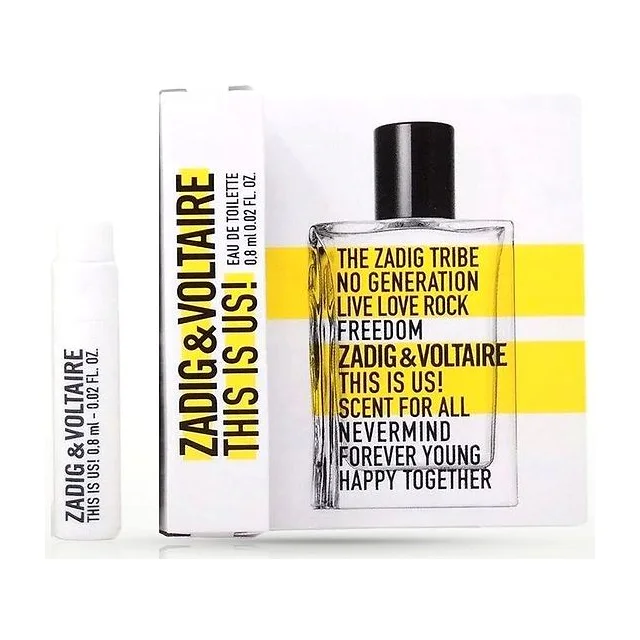 zadig & voltaire this is us Туалетная вода 0.8 мл ZADIG&VOLTAIRE купить