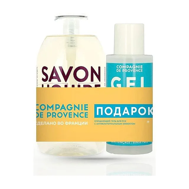 COMPAGNIE DE PROVENCE Набор: Lavande Aromatique жидкое мыло для тела и рук 300 мл + санитайзер 100 мл COMPAGNIE DE PROVENCE купить