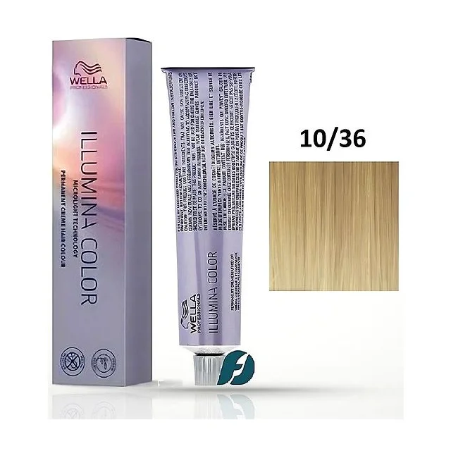 10/36 ILLUMINA COLOR 60 мл Яркий блонд золотисто фиолетовый купить