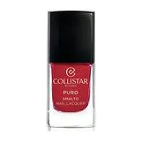 Collistar - Набор: Puro Smalto Nail Polish N111 Red Milan Лак для ногтей красный 10 мл + База 3в1 -Укрепитель-Фиксатор 10 мл + косметичка фото 2
