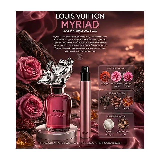 Louis Vuitton Myriad Парфюмерная вода унисекс 15 мл Отливант купить