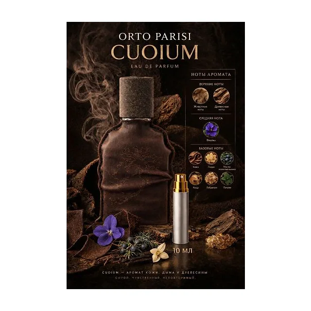 Orto Parisi Cuoium Парфюмерная вода унисекс 10 мл Отливант BDK PARFUMS купить
