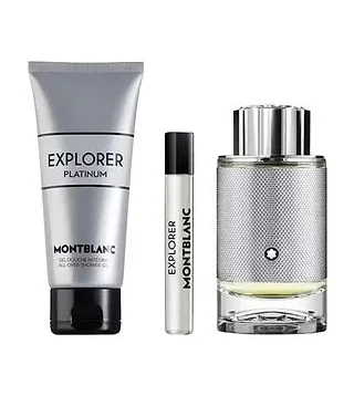 Mont Blanc Explorer Platinum Набор парфюмерная вода 100 мл + 7.5 мл + гель для душа 100 мл Montblanc