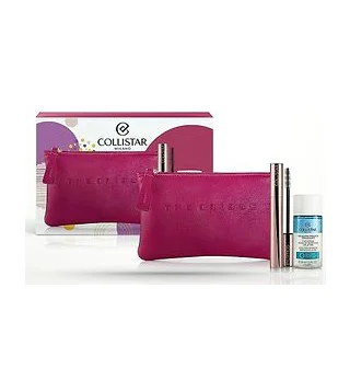 Collistar - Набор: Mascara Infinito No.00 - extra black 11 мл + Двухфазное средство для снятия макияжа 35 мл + Косметичка Collistar