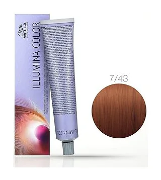7/43 ILLUMINA COLOR 60 мл Блонд красно - золотистый 7/43 ILLUMINA COLOR 60 мл Блонд красно
