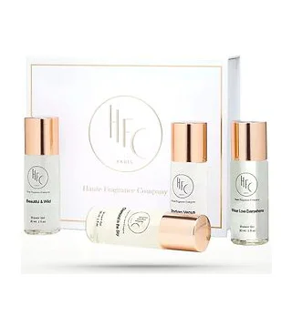 HFC Женские гели для душа 4*30 мл набор для путешествий HAUTE FRAGRANCE COMPANY