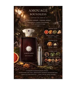AMOUAGE Boundless Парфюмерная вода для унисекс 10 мл Отливант Amouage