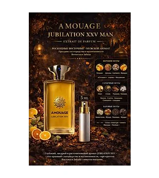 AMOUAGE Jubilation XXV Man 5 мл - парфюмерная вода Отливант Amouage