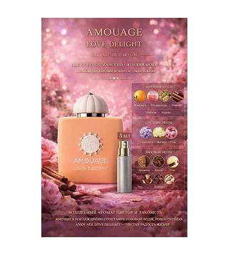 Amouage Love Delight Парфюмерная вода для женщин 5 мл Отливант Amouage