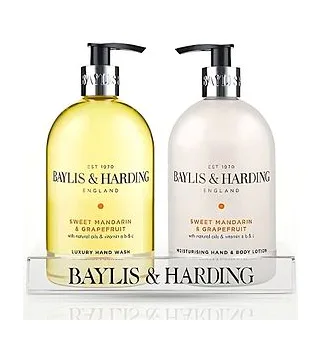 Baylis & Harding - Sweet Mandarin & Grapefruit 2 Bottle Set Жидкое мыло 500 мл + Лосьон для тела и рук 500 мл Baylis & Harding