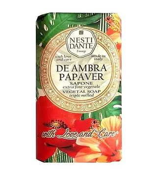 Nesti Dante - With Love And Care De Ambra Papaver Мыло 250 гр Nesti Dante