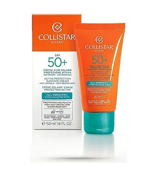 Collistar - Active Protection Sun Face Cream SPF 50+ Солнцезащитный крем для лица для гиперчувствительная кожа 50 мл Collistar