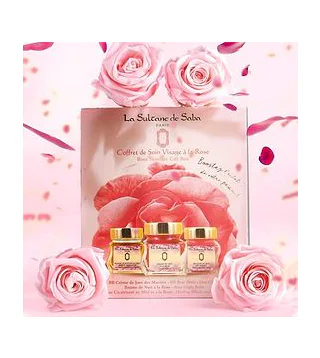 LA SULTANE DE SABA Coffret de soins visage la Rose Набор невесты для ухода за кожей лица LA SULTANE DE