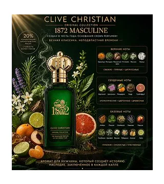 Clive Christian 1872 Masculine Парфюмированная вода для мужчин 100 мл CLIVE CHRISTIAN