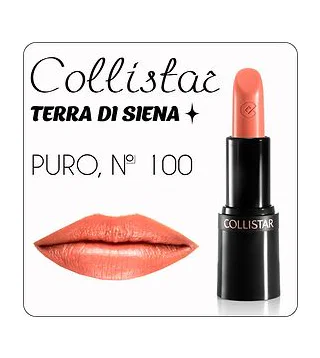 Collistar Помада для губ PURO, № 100 TERRA DI SIENA 3,5 мл Collistar