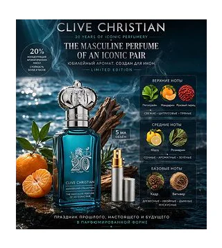 Clive Christian 20 Iconic Masculine Perfume Духи 5 мл Отливант CLIVE CHRISTIAN
