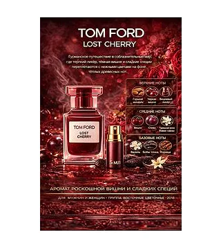 TOM FORD LOST CHERRY Парфюмерная вода для женщин 5 мл Отливант Tom Ford
