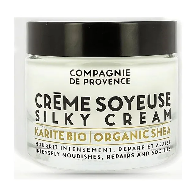 COMPAGNIE DE PROVENCE Organic Shea Silky Cream 50 мл - питательный крем-шелк для лица COMPAGNIE DE PROVENCE купить