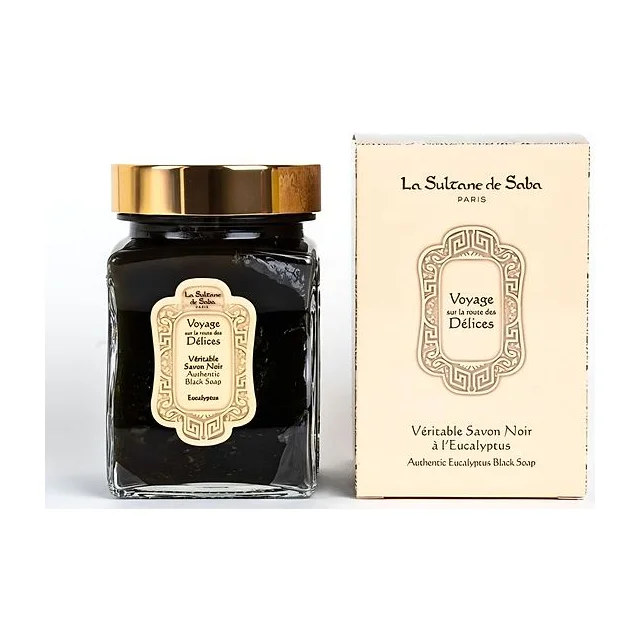 La Sultane De Saba Black Soap Eucalyptus Черное мыло с эвкалиптом для лица и тела 300 мл La Sultane De купить